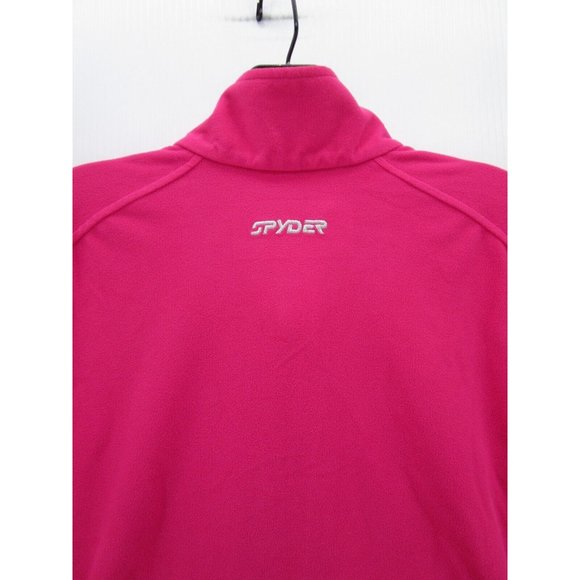 Spyder Jacket Girls 18 Fleece Windbreaker 1/4 Zip Pullover Beaded Logo - Picture 7 of 9